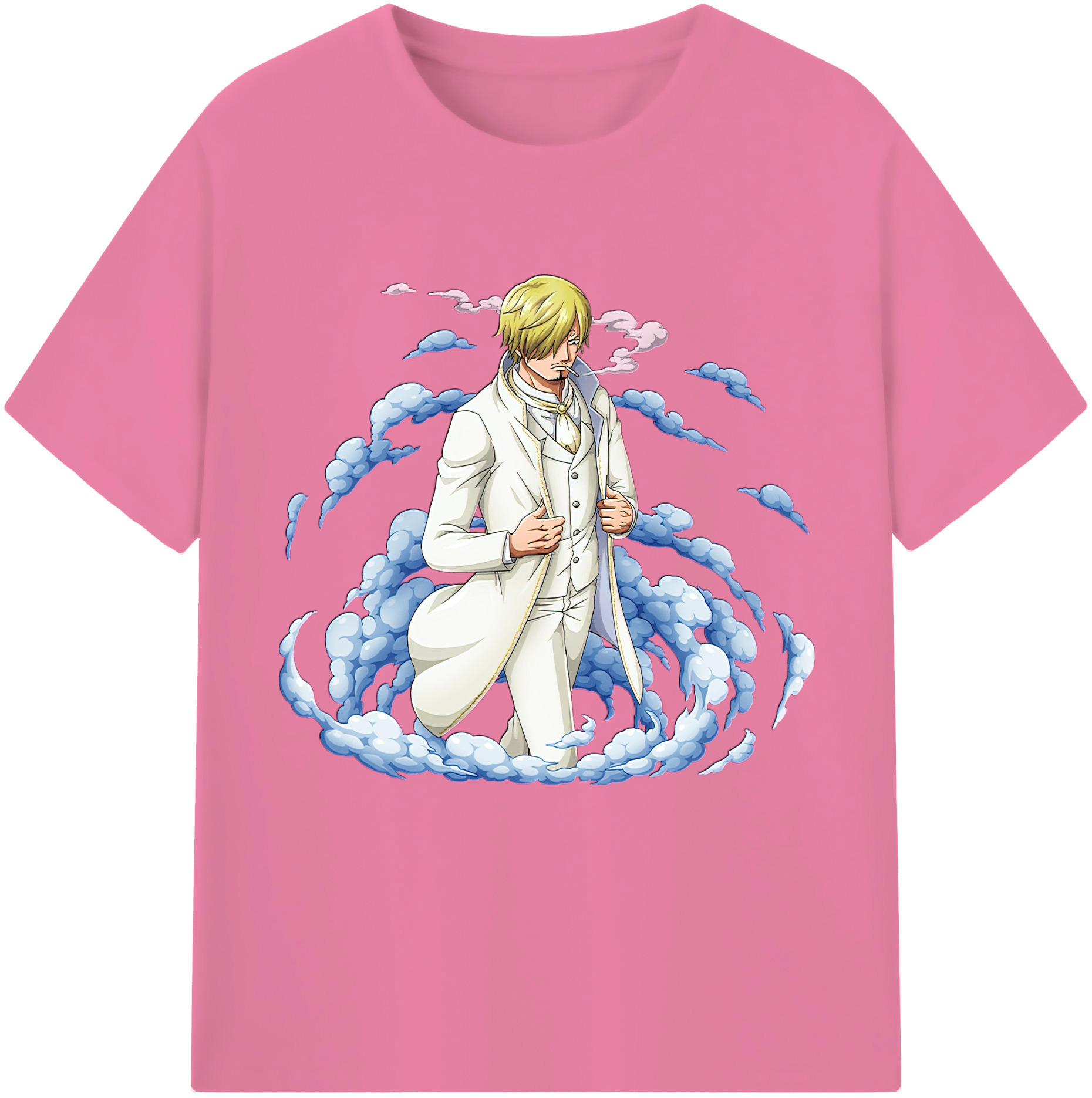 ワンピース サンジ ONE PIECE Sanji 綿100％半袖Tシャツ（フロントプリント）